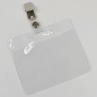 Vinyl 94x64 mm badge holder...