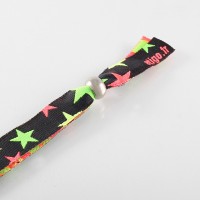 Woven wristbands with round...