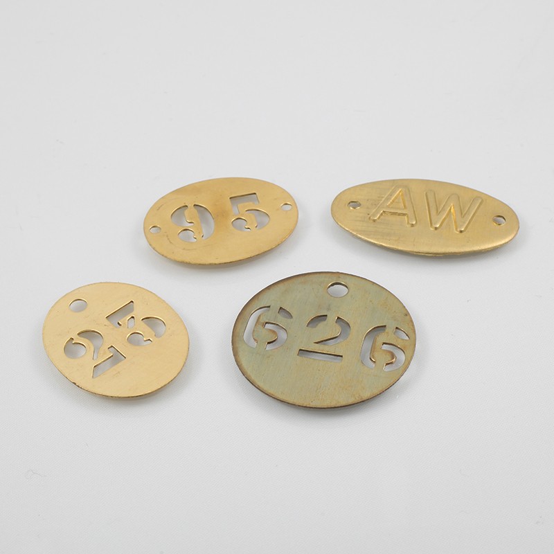 Brass tokens - Metallic identification