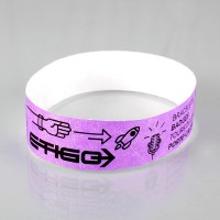 Pulseras personalizadas para eventos - Pulseras de identificación y  seguridad de papel Tyvek (50, dorado)