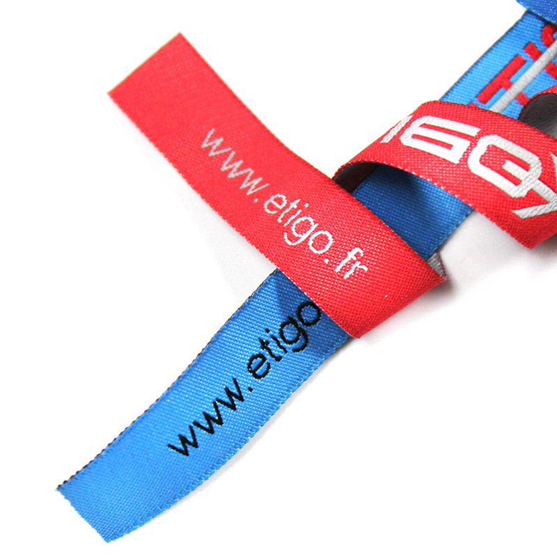 Bracelet tissu personnalisé sans fermoir / événementiel Etigo