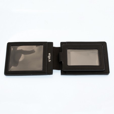 Glamified Porte-Badge En Cuir Souple Pour Personne Handicape