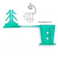 X10 Plomb scellé EDF ER92 plastique vert compteur électrique Linky Scellé  de sécurité Vendue par 10 -  France