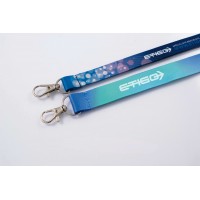 Satin polyester lanyard