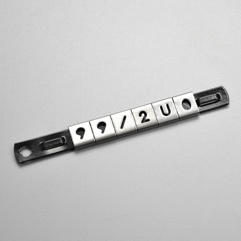 Support Identification Inox Lettres, chiffres, symboles d'identification inox - Etigo