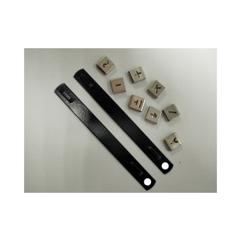 Support Identification Inox Lettres, chiffres, symboles d'identification inox - Etigo