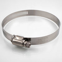 Hose clamps with perforated band