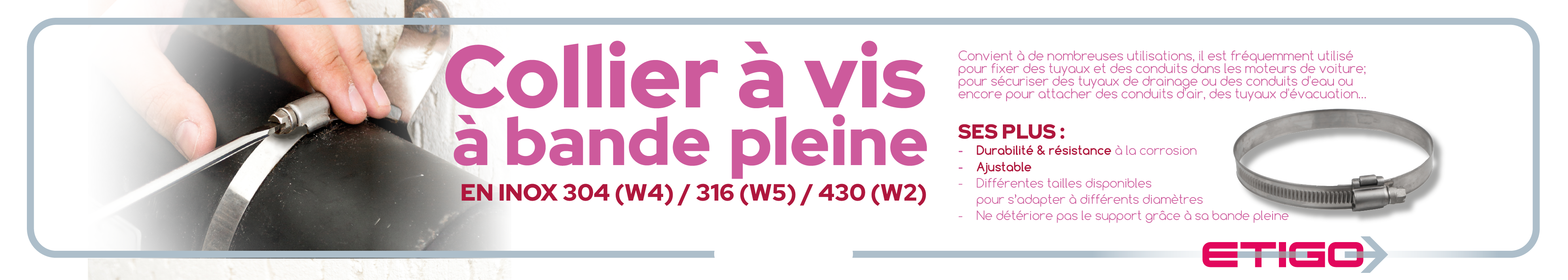  Ateliers de maintenance, aménagement bateaux (cabine), tous types de circuits d’eau dans l’industrie, jardinage, bricolage